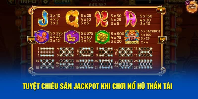 Tuyệt chiêu săn jackpot khi chơi nổ hũ thần tài